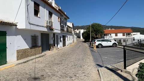 Calle Corral del Concejo, en una foto de archivo del Ayuntamiento de Jimena de la Frontera