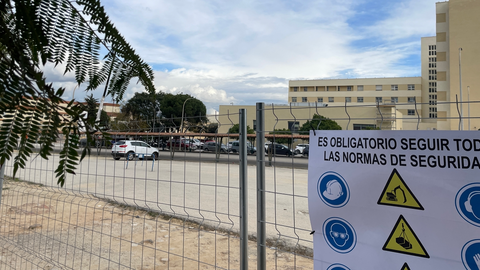 Zona vallada en la que se acometerán los trabajos