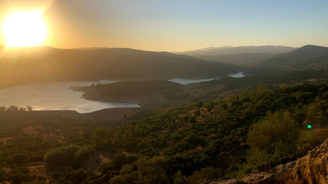 El embalse de Guadarranque presenta niveles muy bajos en los últimos tiempos por culpa de la sequía