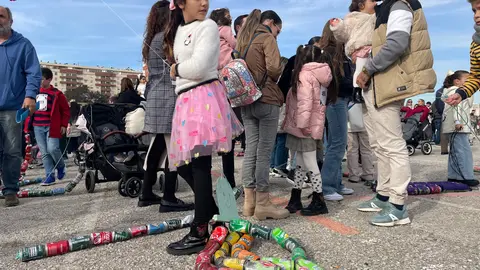 Arrastre de latas en Algeciras