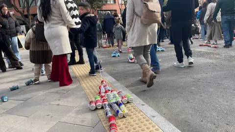 Arrastre de latas en Algeciras