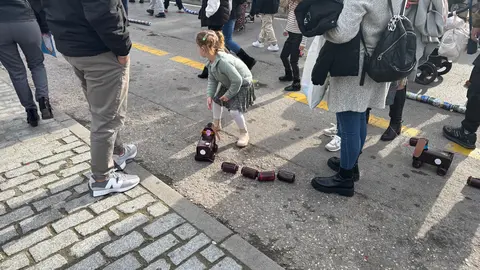Arrastre de latas en Algeciras