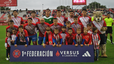 Una de las formaciones del Algeciras de esta primera vuelta del campeonato