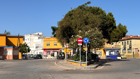 Zona del Tropezón, en la barriada algecireña de La Piñera