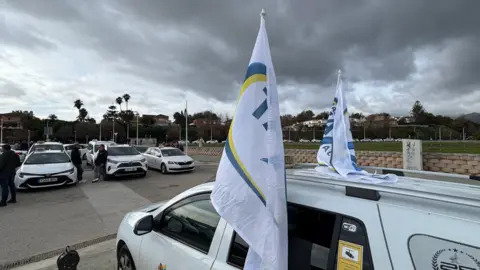 Concentración de protesta de taxistas19