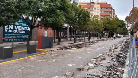 Obras en Fray Tomás del Valle, en pleno centro de Algeciras
