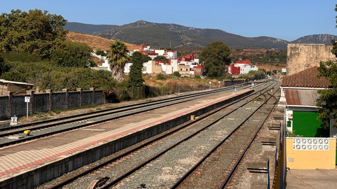 Último tramo de la red ferroviaria antes de llegara la estación de Algeciras