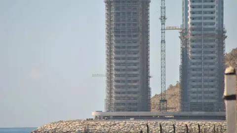 Nuevas construcciones en Gibraltar en terrenos ganados al mar 