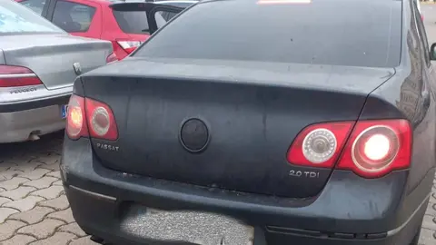 El coche interceptado que hacía las veces de taxi