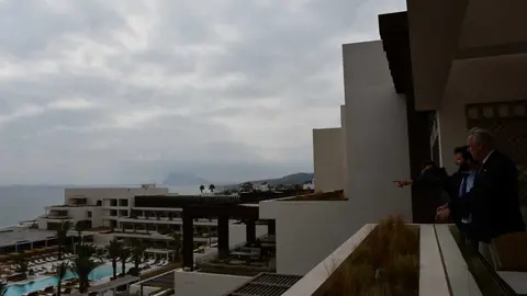 Las impresionantes vistas desde una de las habitaciones del hotel