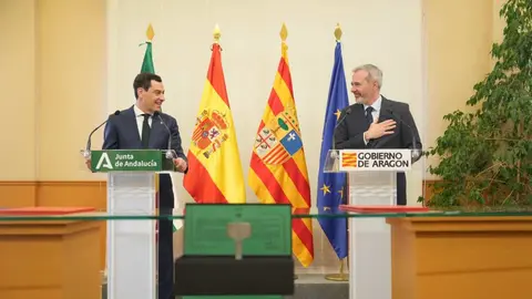 Moreno (i) y Azón avalan la conexión %22clave%22 para ambos territorios