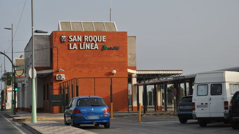Estación de San Roque, lugar al que quieren agilizar la conexión desde La Línea