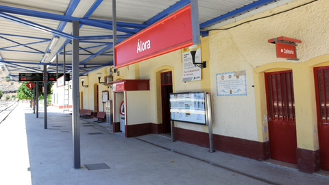Estación de Álora, cuya conexión se verá mejorada gracias a esta inversión