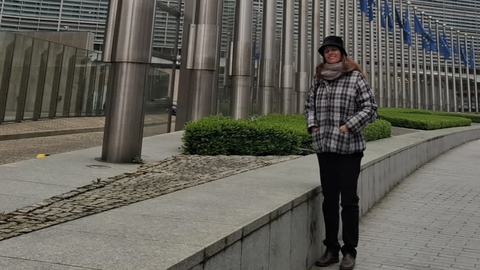 Estefanía Pérez Solís, en Bruselas