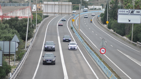 La persecucion tuvo lugar en este tramo de la A7