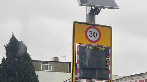 Control de velocidad localizado en el Secano 