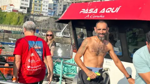 Miguel, tras un entrenamiento del pasado verano