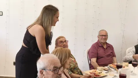 Almuerzo de mayores en la Feria de Los Barrios 2
