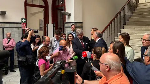 Parlamentarios europeos con Landaluce 