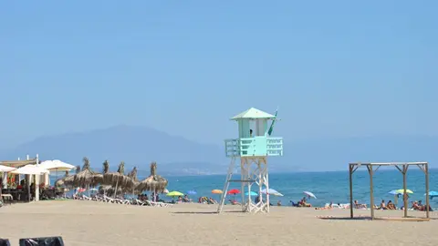 Una de las playas del litoral linense, la de Levante
