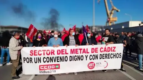 Huelga del metal de C&aacute;diz