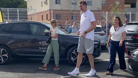 Pau Gasol en la inauguraci&oacute;n del nuevo Pabell&oacute;n Polideportivo Punto Ribot, La L&iacute;nea