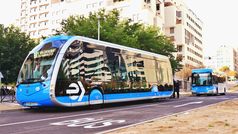 Blus Rapid Transit que ya está en marcha en Madrid. FOTO- Madrimobilite