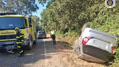 Accidente en la A-405 a a altura de Los Barrios