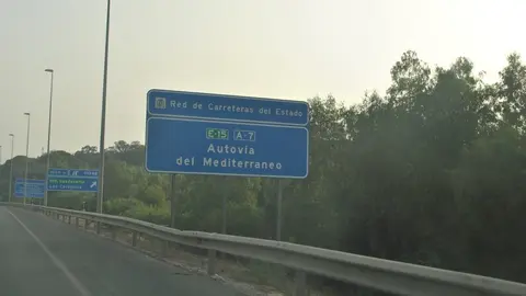 Accidente en la autov&iacute;a A-7