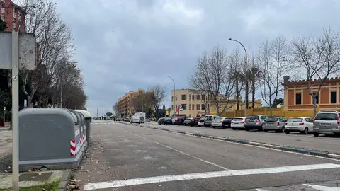 Vehículos aparcados en la avenida del Ejército de La Línea 