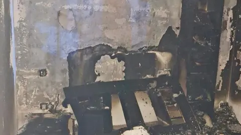 Incendio en una vivienda de Jimena