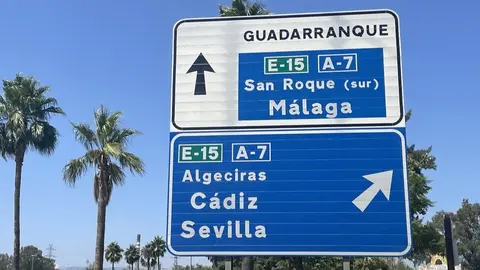 Nuevo accidente en la A-7 a la altura de Guadarranque