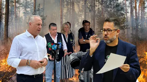 Ruiz Boix (i) y Garc&iacute;a (d) han criticado duramente la gesti&oacute;n del Gobierno de la Junta