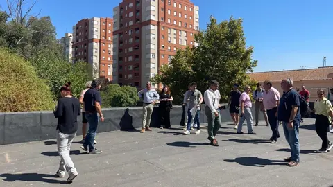 Representantes de empresas interesadas, de visita en la zona 