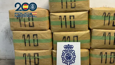 Parte de la droga incautada
