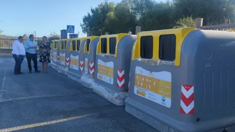 Algunos de los nuevos contenedores instalados en la ciudad