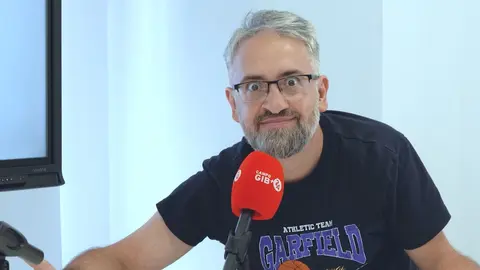 Tapia, durante la grabación del podcast