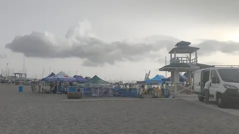 Remo en aguas de  La Línea9