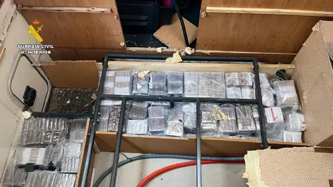 Droga incautada. FOTO - Guardia Civil