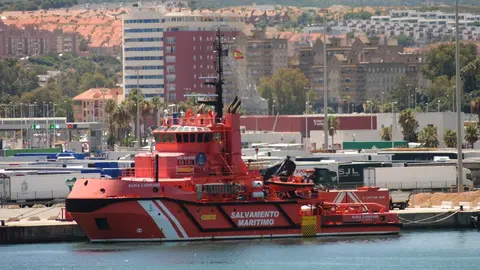 La embarcación 'María Zambrano', en el puerto de Algeciras 