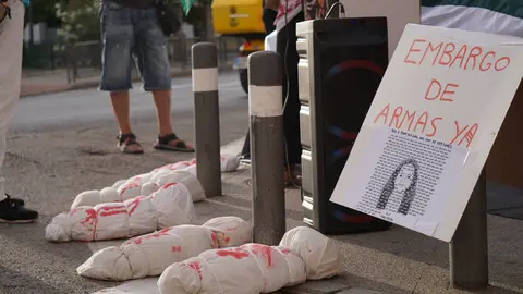 Palestina, en la mente de estos manifestantes en Algeciras 26