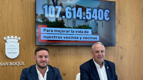 Vega y Ruiz Boix, durante la presentación de los presupuestos 