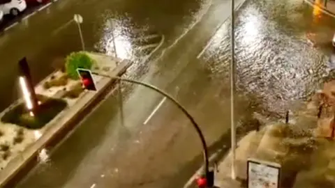 Inundaci&oacute;n Avenida Virgen del Carmen en Algeciras