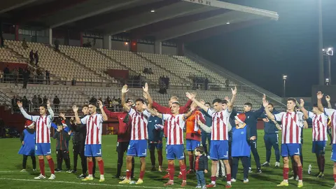 La Algeciras CF, tras el pitido final y con el 0-0 en el marcador, se despide del Nuevo Mirador hasta el pr&oacute;ximo a&ntilde;o - FOTO: Fernando Estudillo (Ferestu)