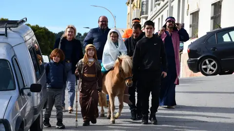 Comienzo del II Bel&eacute;n viviente de Guadiaro
