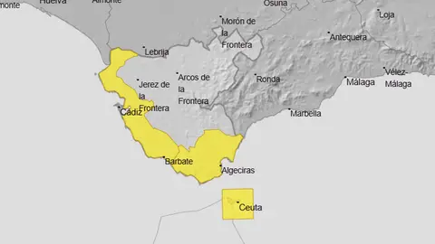 Seg&uacute;n los pron&oacute;sticos oficiales, los cielos permanecer&aacute;n muy nubosos durante toda la jornada, con chubascos frecuentes y persistentes en la zona del Estrecho de Gibraltar - FOTO: Aemet