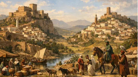 Imagen de Castellar y Jimena en &eacute;poca morisca realizada con ChatGPT