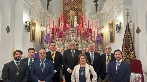Un momento de la Funci&oacute;n Principal celebrada en la Capilla de Nuestra Se&ntilde;ora de Europa.