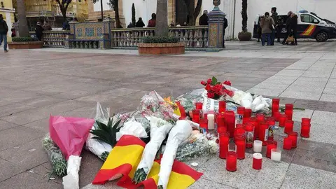 Imagen de la Plaza Alta de Algeciras, lugar donde se produjo el asesinato de Diego Valencia en enero de 2023.