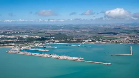 NAVAL STATION ROTA, Spain (April 6, 2022) Aerial photo of Naval Station (NAVSTA) Rota facilities, April 6, 2022.